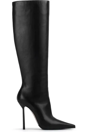 LE SILLA Bella 120mm pointed-toe leather boots