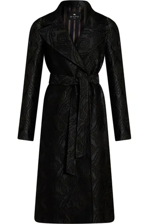 Etro Jacquard belted coat