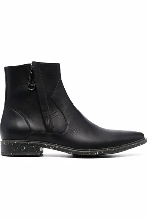 OFF-WHITE Paperclip panelled ankle boots
