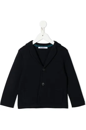 Familiar Single-breasted buttoned-up jacket