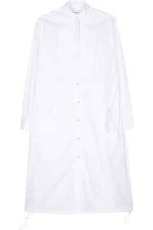 WALES BONNER Contrast poplin midi dress