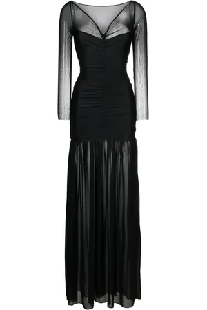 Atu Body Couture Ruched tulle gown