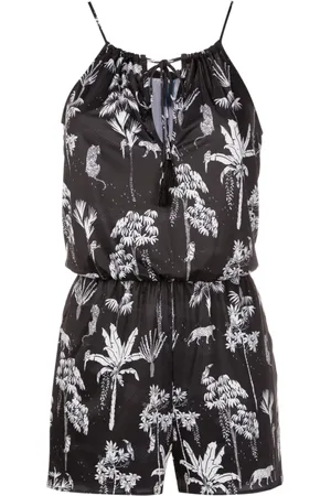 Lygia & Nanny Laya botanical-print playsuit