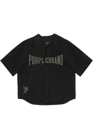 Purple Brand Logo-print cotton shirt