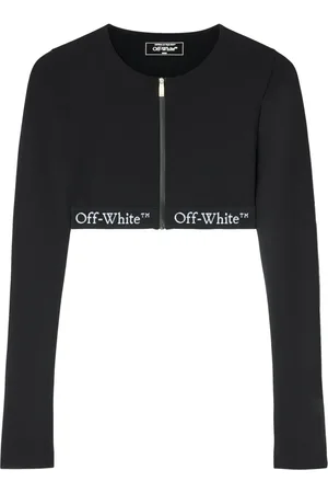 OFF-WHITE Logo-band crop top