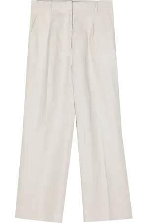 N.PEAL Florence linen palazzo pants
