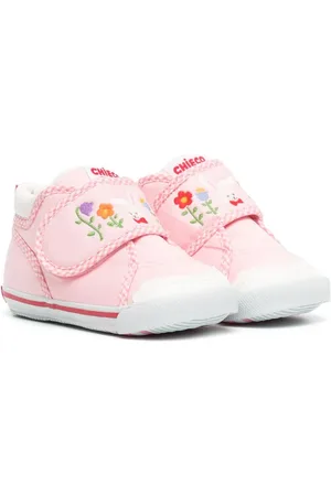 Miki House Rabbit embroidery sneakers