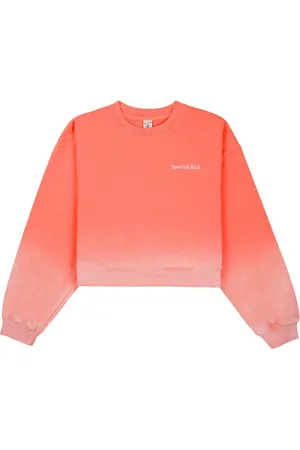 Sporty & Rich Dip Dye logo-embroidered sweatshirt