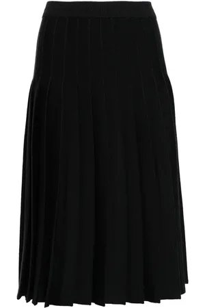 Thom Browne Pleated knitted midi skirt