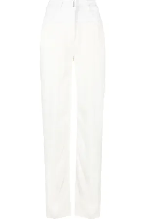 Givenchy Patchwork-detail high-waisted trousers