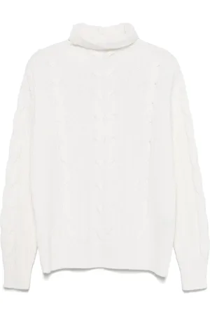 LORENA ANTONIAZZI Cable-knit turtleneck sweater