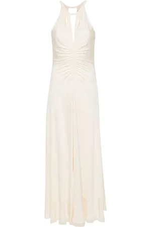 Twin-Set Gathered-detail maxi dress