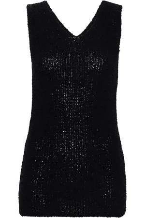 Fabiana Filippi V-neck boucl?? tank top