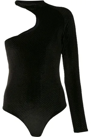 AMIR SLAMA Single-sleeve velvet body