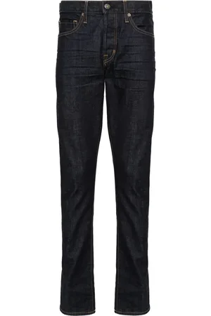 Tom Ford Logo-patch slim-fit jeans