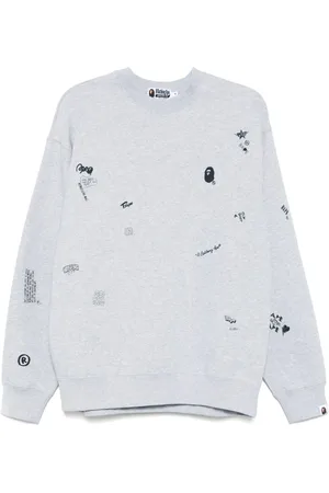 A Bathing Ape All-over logo print sweater