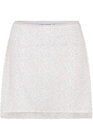Anna Quan Embroidered beaded A-line miniskirt