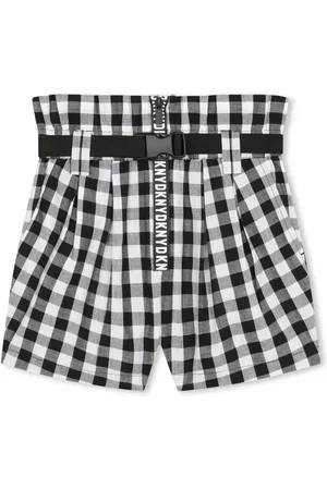 DKNY Checked cotton shorts