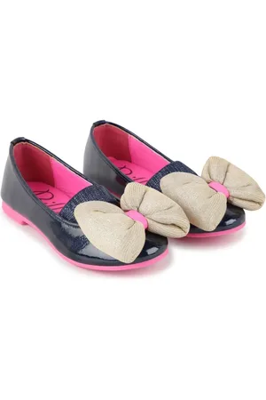 Billieblush Bow-detailed ballet shoes