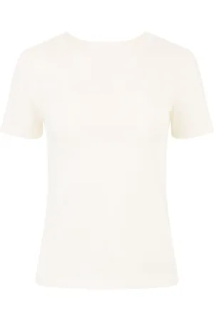 Nina Ricci Plunging draped back T-shirt