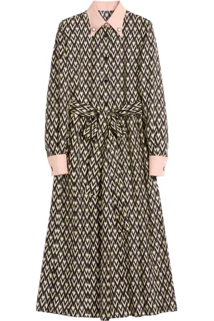 VALENTINO GARAVANI Toute La V tweed midi dress