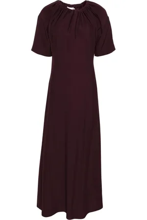 Viktor & Rolf Gathered-neckline crepe maxi dress