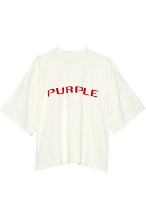Purple Brand Wordmark logo-print cotton T-shirt