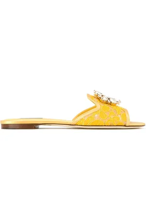 Dolce & Gabbana Rainbow Lace brooch-detail sandals