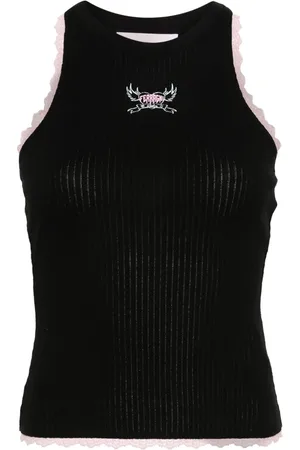 Chiara Ferragni Logo-print ribbed tank top