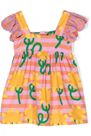 Stella McCartney Floral-print square-neck dress
