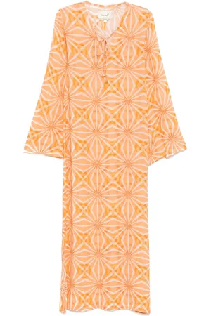 Bambah Geometric-print dress