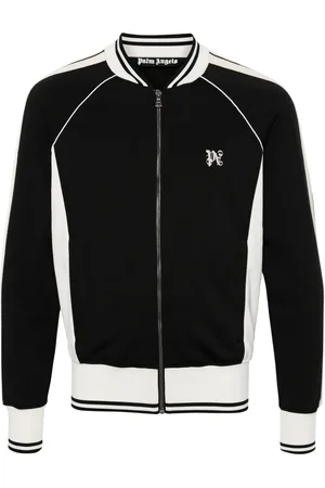 Palm Angels Logo-embroidered bomber jacket
