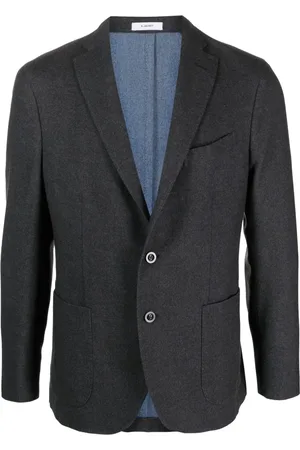 Boglioli Single-breasted virgin wool blazer