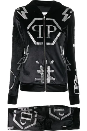 Philipp Plein Logo-studded hoodie tracksuit