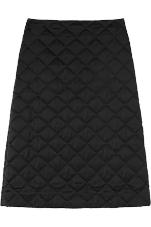 Jil Sander A-line quilted midi skirt