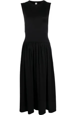 Totême Sleeveless cotton midi dress
