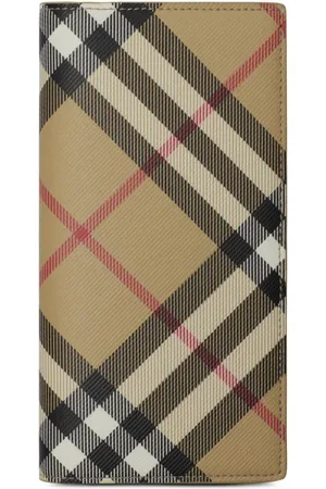 Burberry Check-pattern bi-fold wallet