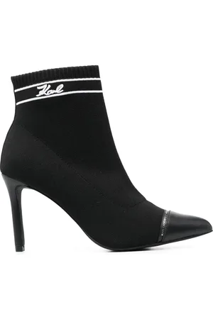 Karl Lagerfeld 95mm heeled pointed boots