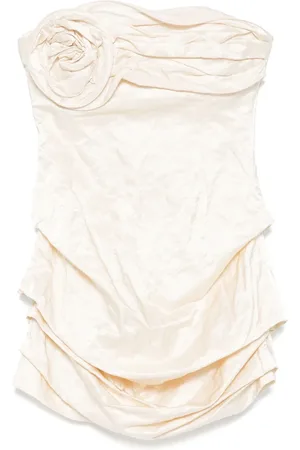 MAGDA BUTRYM Floral-appliqu?? mini dress