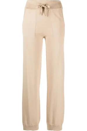 LORENA ANTONIAZZI Fine-knit drawstring-waist trousers