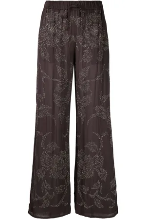 P.A.R.O.S.H. Rilda beaded wide-leg trousers