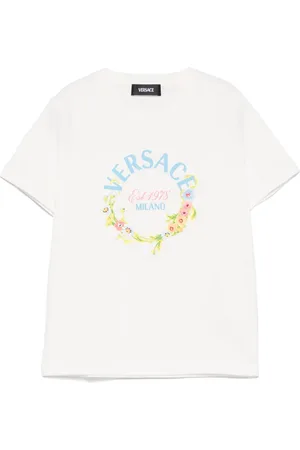 VERSACE Versace-Milano-print T-shirt
