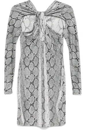 COPERNI Lurex snake-print mini dress