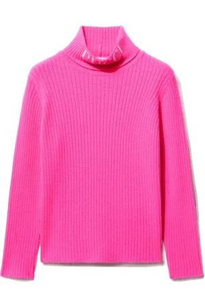PUCCI Junior Logo-intarsia ribbed-knit jumper