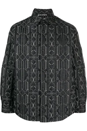 Palm Angels Monogram-quilted shirt jacket