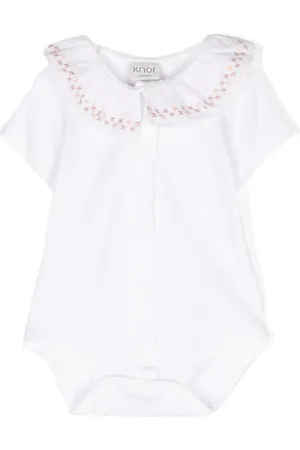 KNOT Saudade ruffle-collar bodysuit