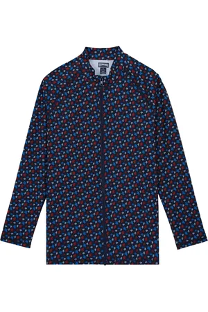 Vilebrequin Logo-print zip-up shirt
