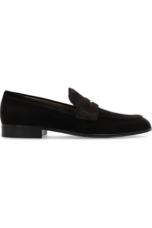 Gianvito Rossi George penny-slot suede loafers