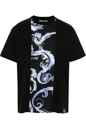VERSACE Barocco-print cotton T-shirt