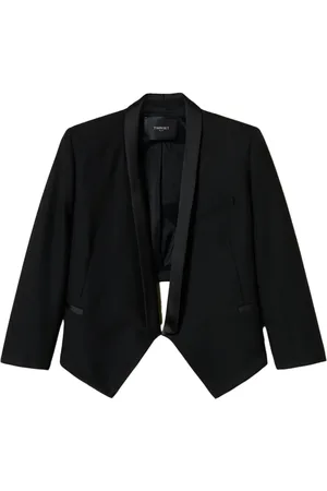 Twin-Set Open front cropped blazer